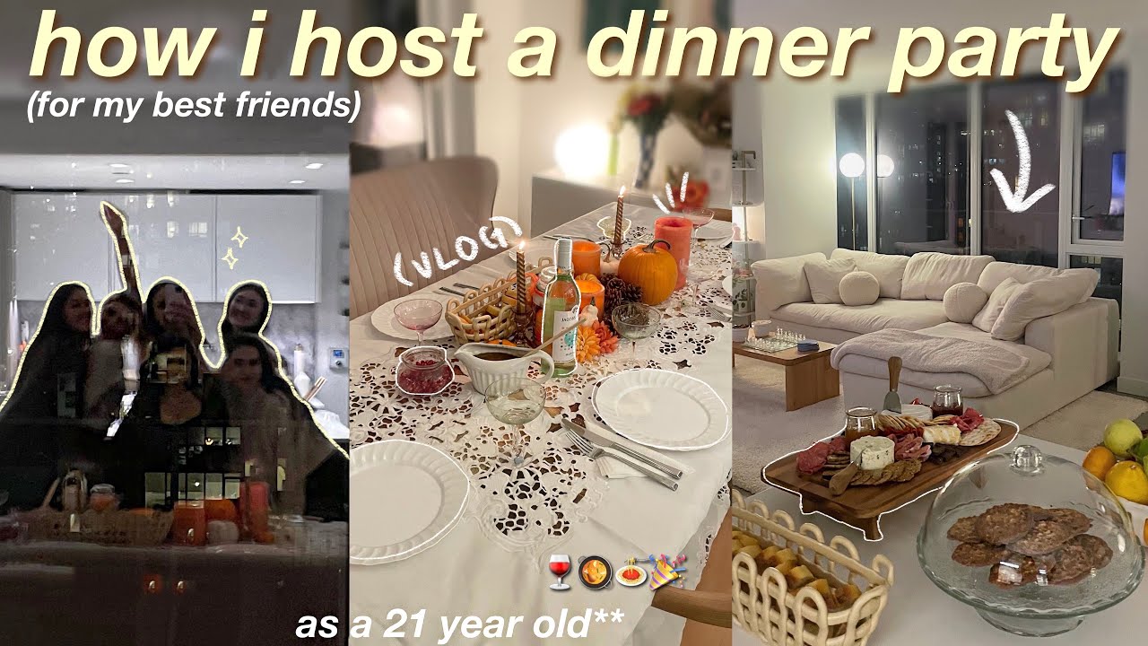 УСТРОЙТЕ ЗВАНЫЙ УЖИН В 21 ЛЕТ в моей квартире! Готовьтесь вместе со мной, разделочными досками и ...