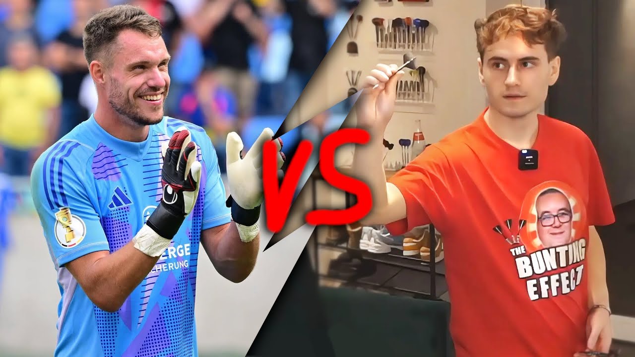 Ich spiele DARTS gegen den Torwart vom 1. FC Nürnberg! (UNCUT)