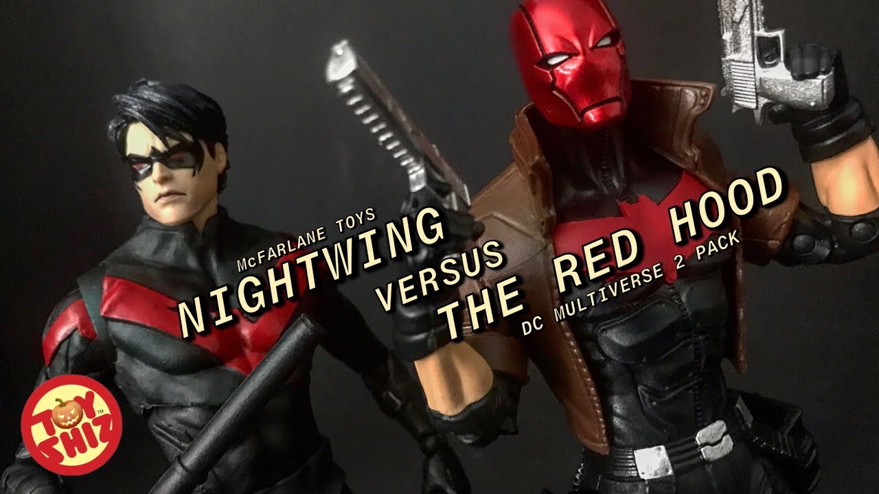 🎃 McFarlane Toys REDHOOD v. NIGHTWING DC Multiverse 2 pack!