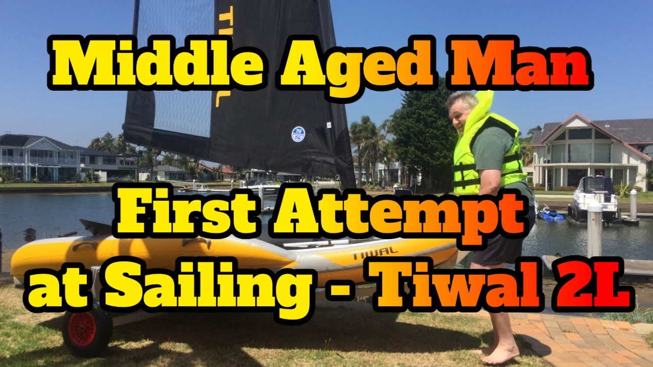 What does a middle aged man do when he gets a new boat Tiwal first sail 11 feb 2023