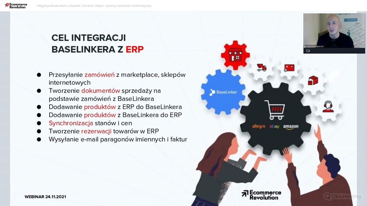 Integracja BaseLinkera z Subiekt, Comarch,  Wapro - poznaj możliwości automatyzacji [Webinar]