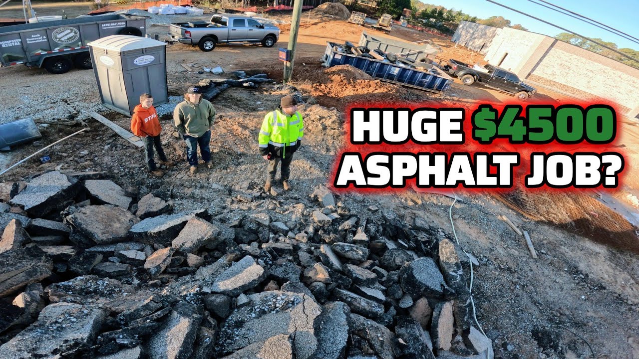 Bidding A Big Asphalt Removal Job From Facebook + Hammer Purchased A New Equipment Trailer!