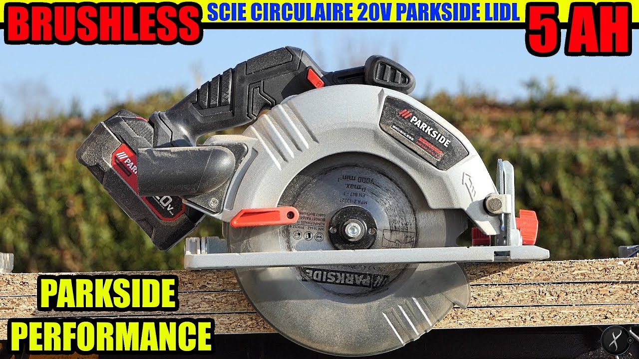 PARKSIDE PERFORMANCE scie circulaire 20V BRUSHLESS Circular Saw Akku-Handkreissäge