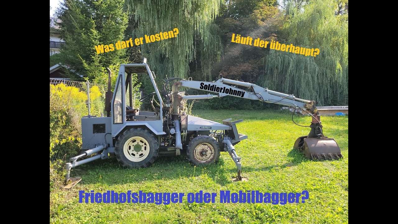 Minibagger der Firma Platten & Söhne