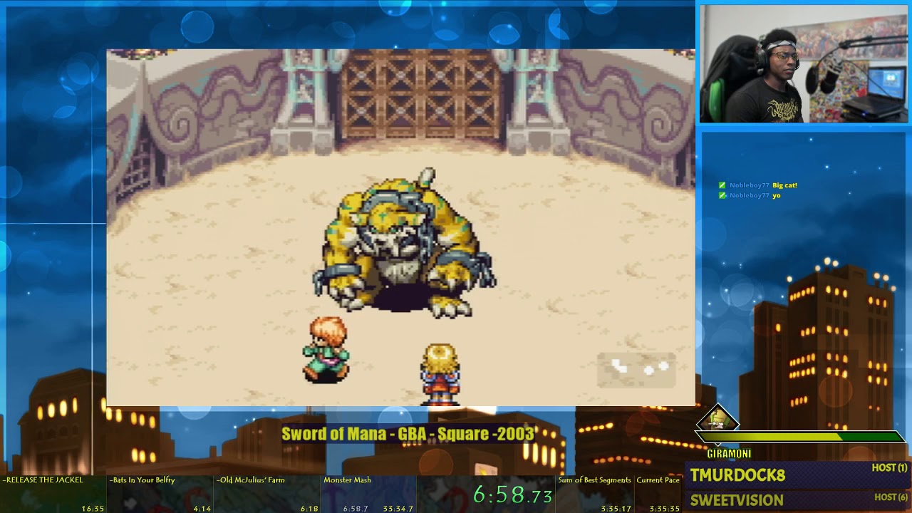 Sword of Mana Hero Any% Speedrun 3:10:46 (Current World Record)