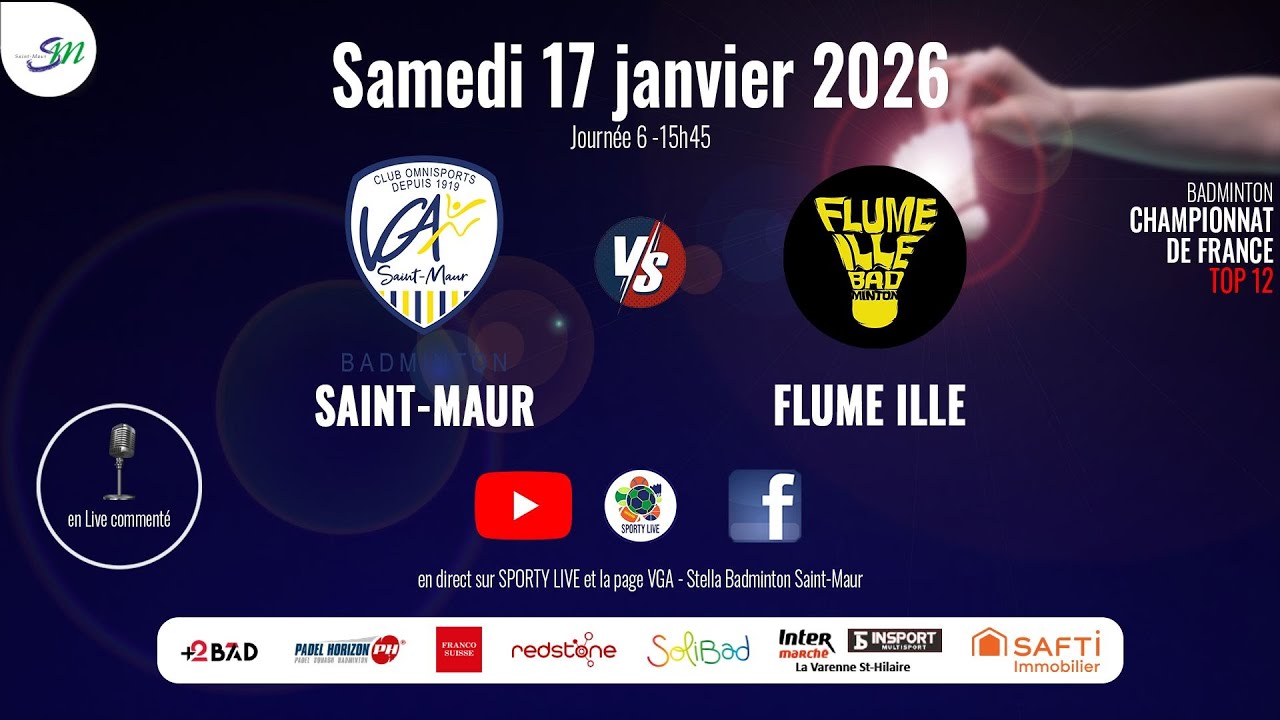 TOP 12 - 6eme journée : Saint-Maur / Flume Ille