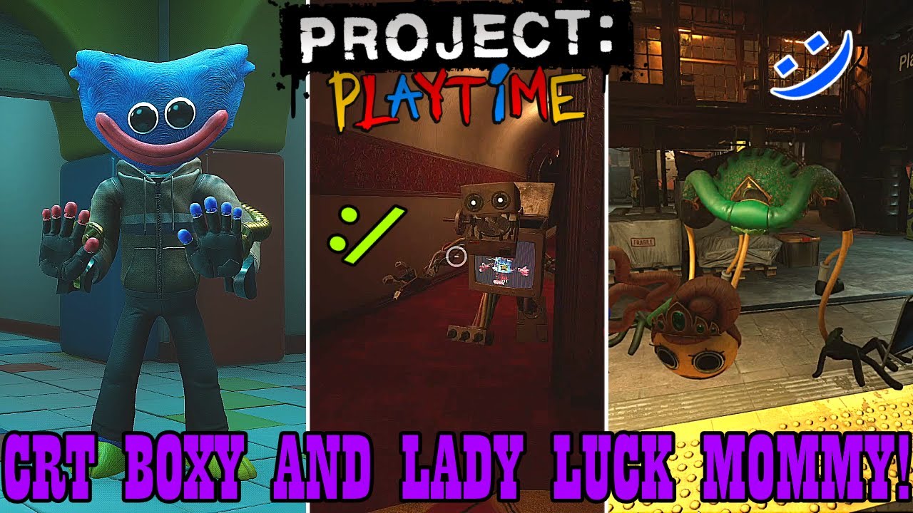 CRT BOXY AND LADY LUCK MOMMY! - Project Playtime #104
