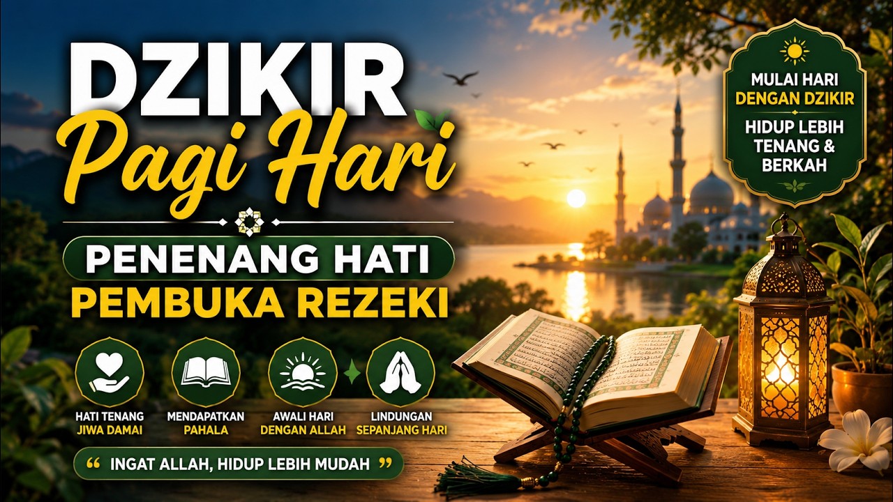 DZIKIR PAGI di HARI MINGGU PEMBUKA PINTU REZEKI  ZIKIR PEMBUKA PINTU REZEKI  Dzikir Mustajab Pagi