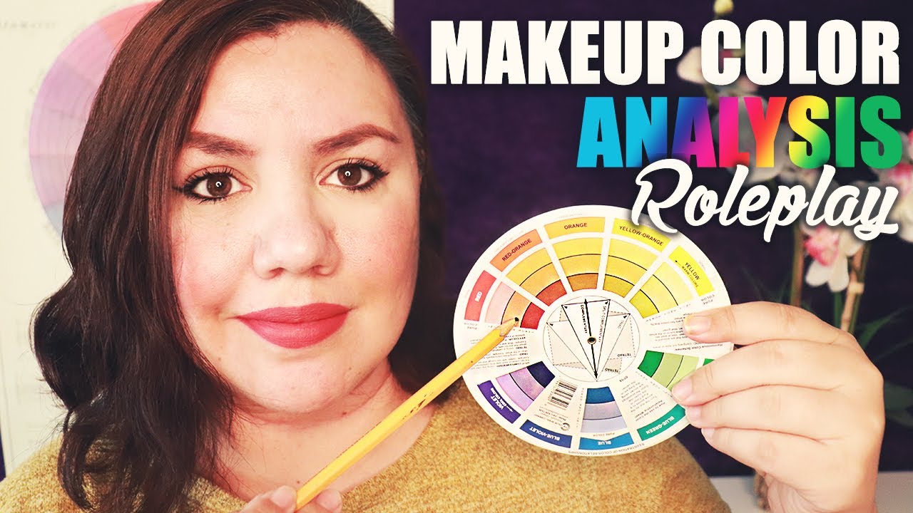 ASMR Color Analysis with Makeup TEST ROLEPLAY / Pencil and Fabric Sounds