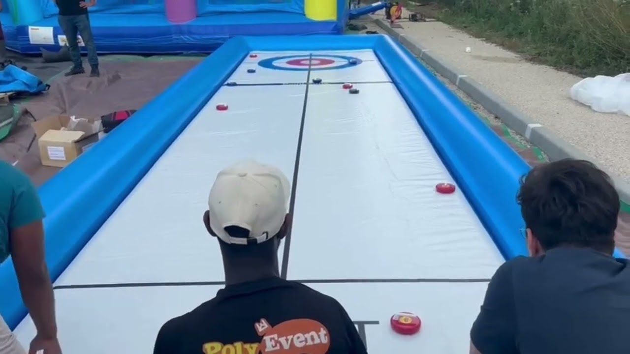🥌Piste De Curling Gonflable | Poly Event