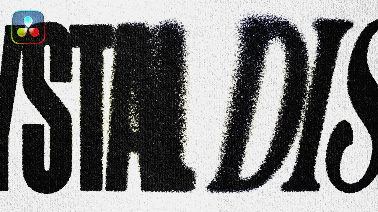 Distressed Bleed Text in DaVinci Resolve (Tutorial)