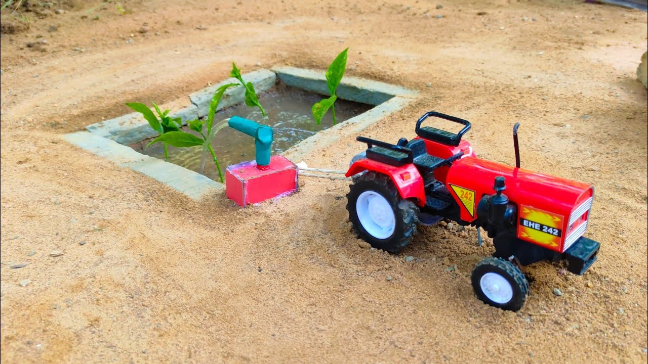 Diy tractor machine motor science project |  part 2 |@Santroyce
