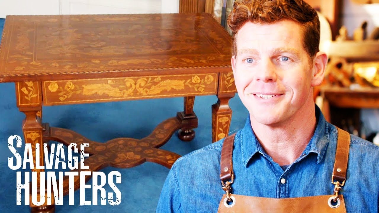 Replicating The Marquetry On A Pair Of Stunning Dutch Tables | Salvage Hunters: The Restorers