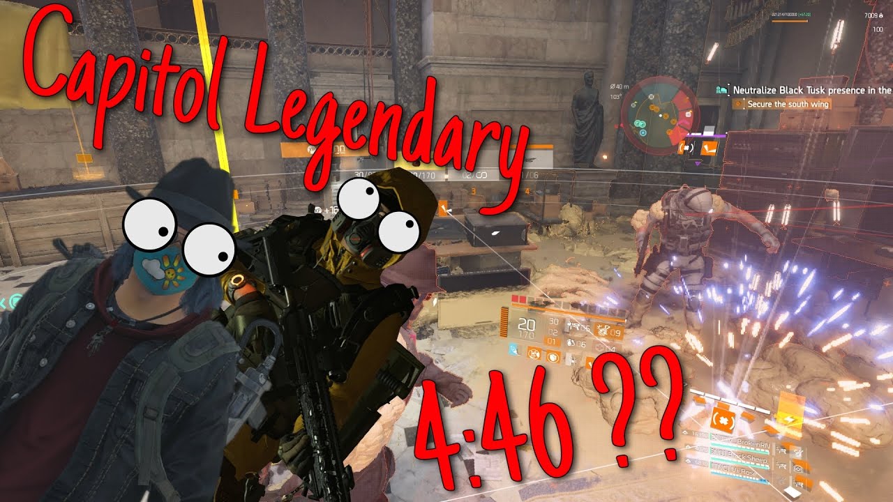 sub 5 Legendary [ new WR ! ] - Capitol Speedrun in the division 2