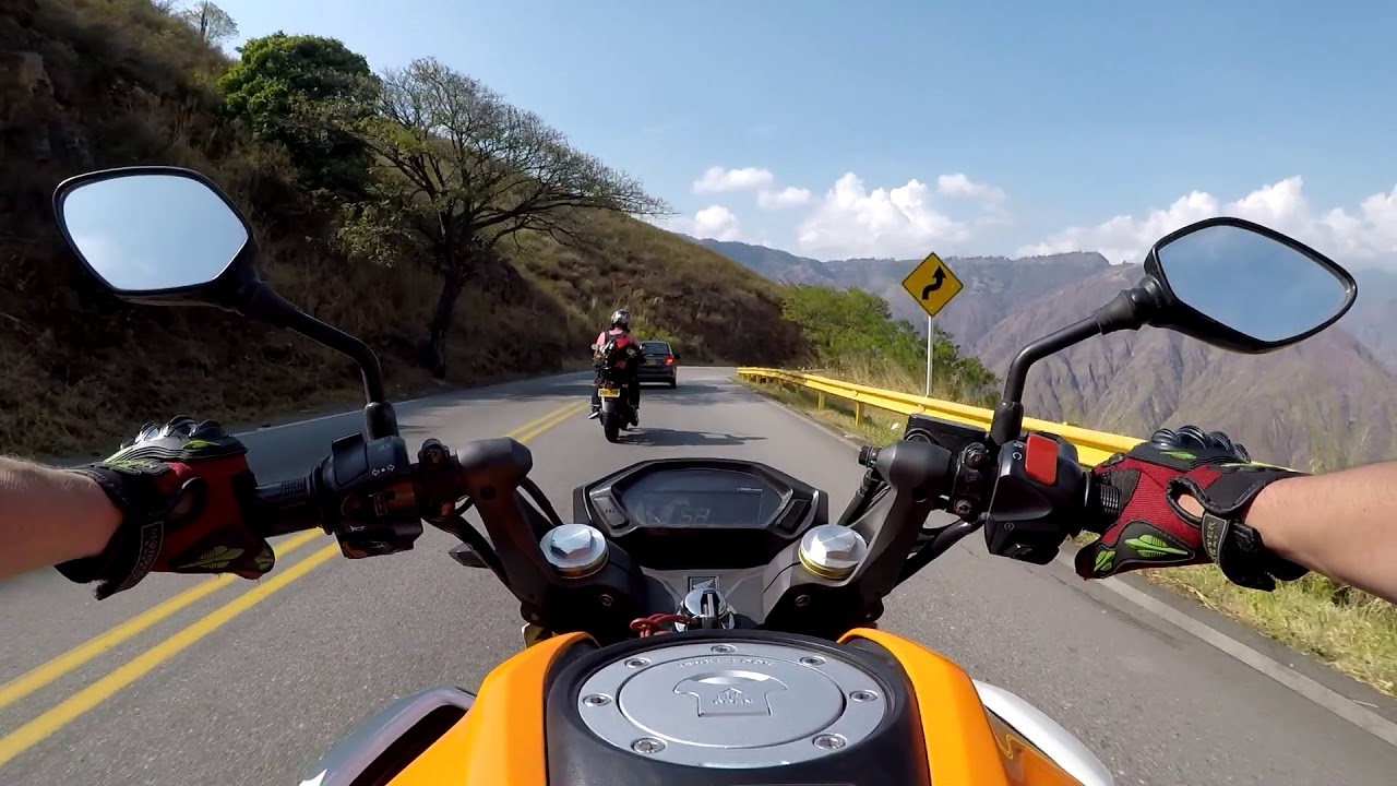 VIAJE EN MOTO CAÑON DEL CHICAMOCHA en una HONDA CB190r