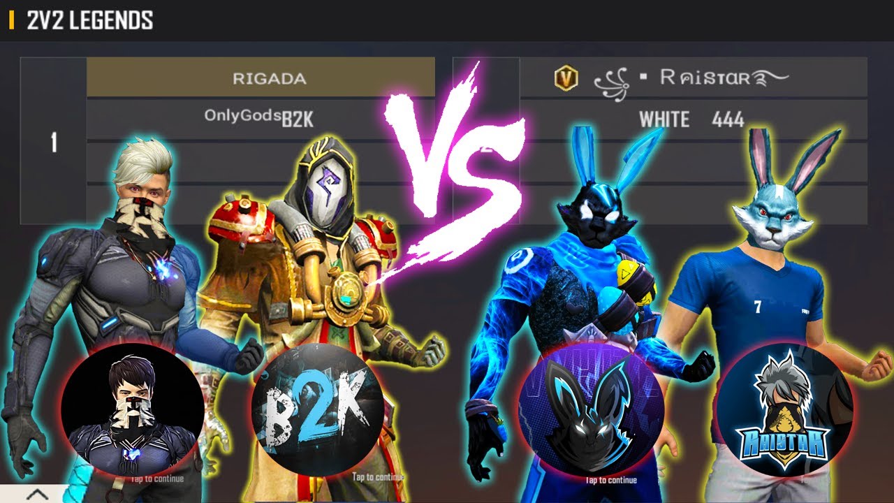 WHITE 444 RAISTAR VS B2K RIGADA | 2V2 KINGS VS LEGENDS - ONE OF THE BEST ROOM