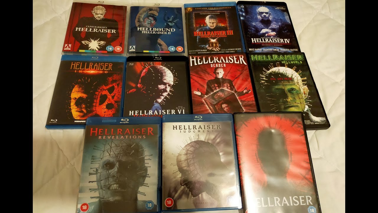 Hellraiser Franchise Blu-Ray/DVD Unboxings (All 11 Movies -1987/2022-)