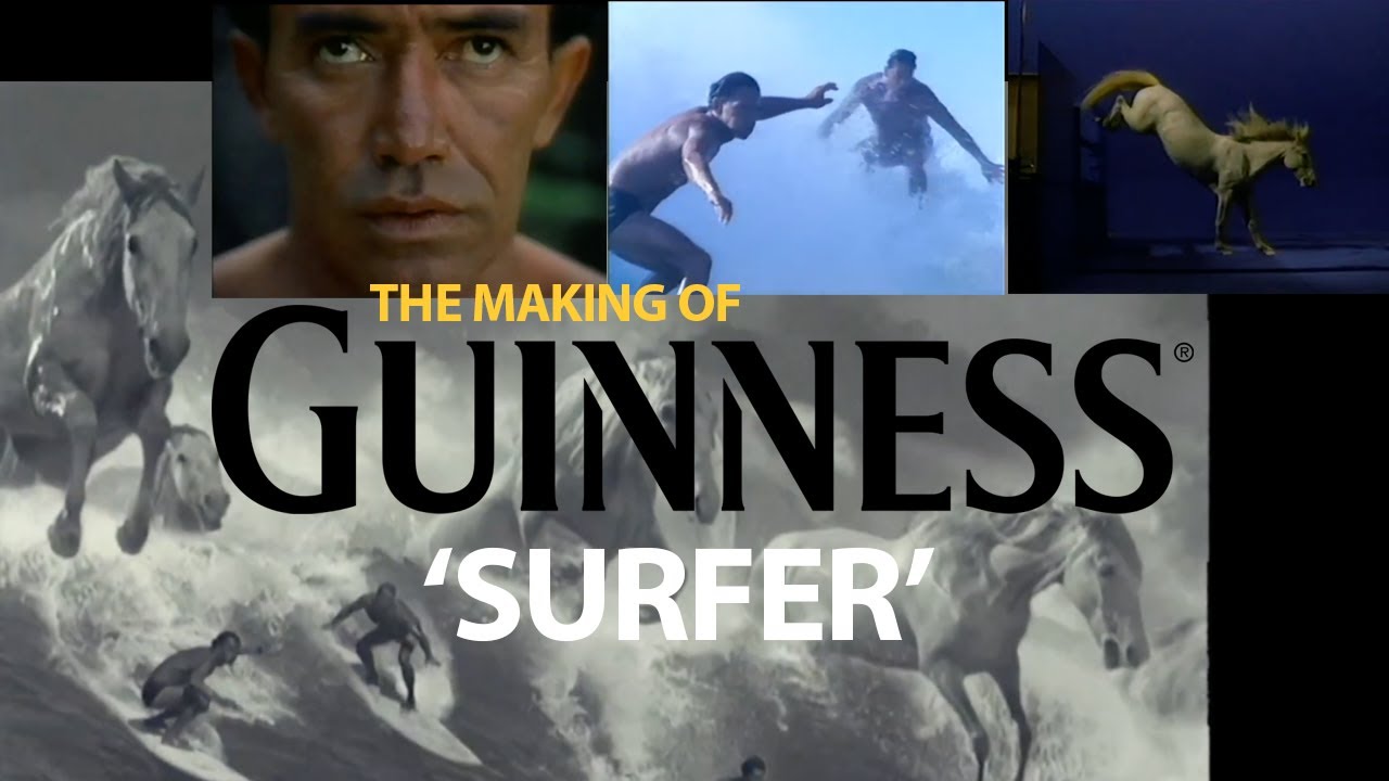 Making of Guinness 'Surfer' *rare color footage*