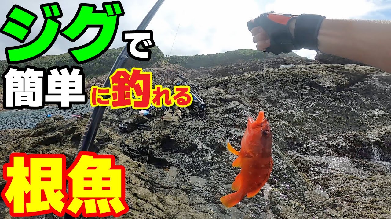 ジグ・フリーリグでロックフィッシュ・根魚を狙う ショアジギング