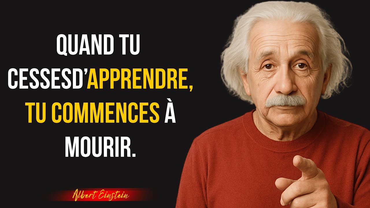 La Sagesse d'Einstein sur la Moralité, l'Apprentissage et le Mérite Personnel