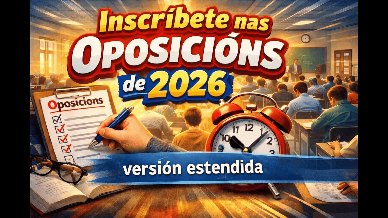 📹 INSCRÍBETE nas OPOSICIÓNS de 2026 [Versión estendida]