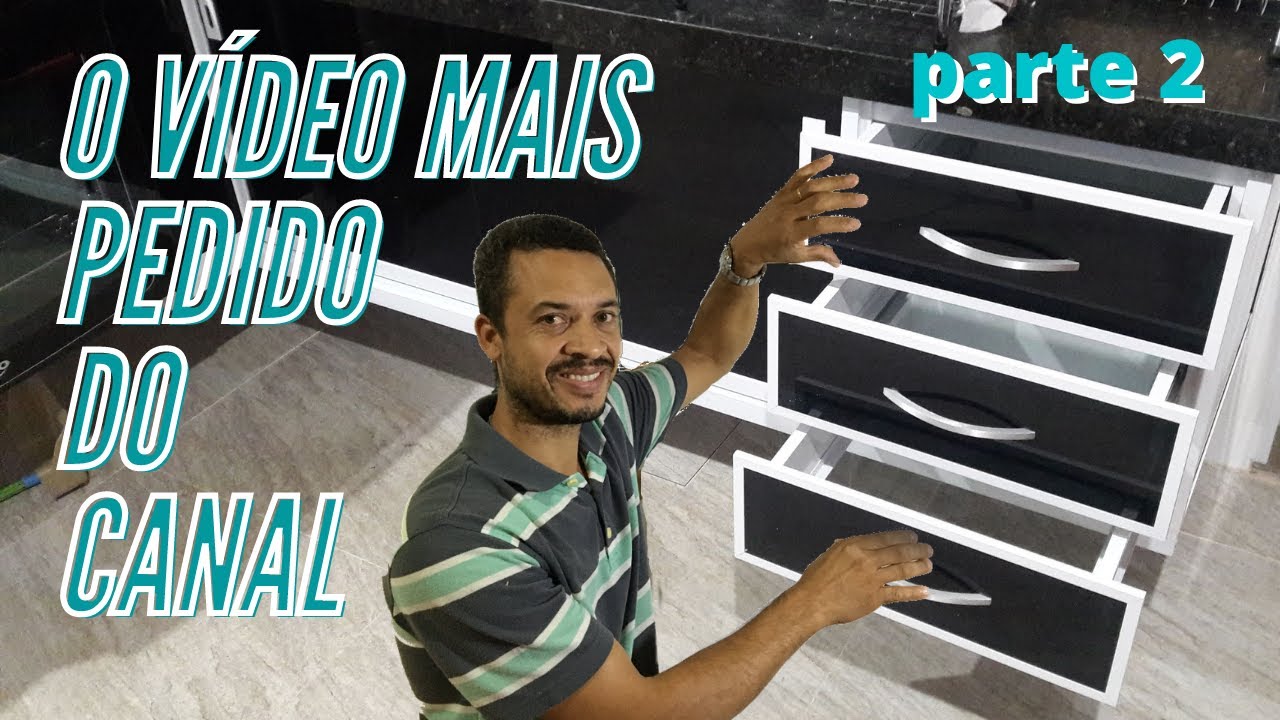 COMO FAZER FECHAMENTO DE PIA COM GAVETEIRO DE ALUMÍNIO E VIDRO PARTE 2