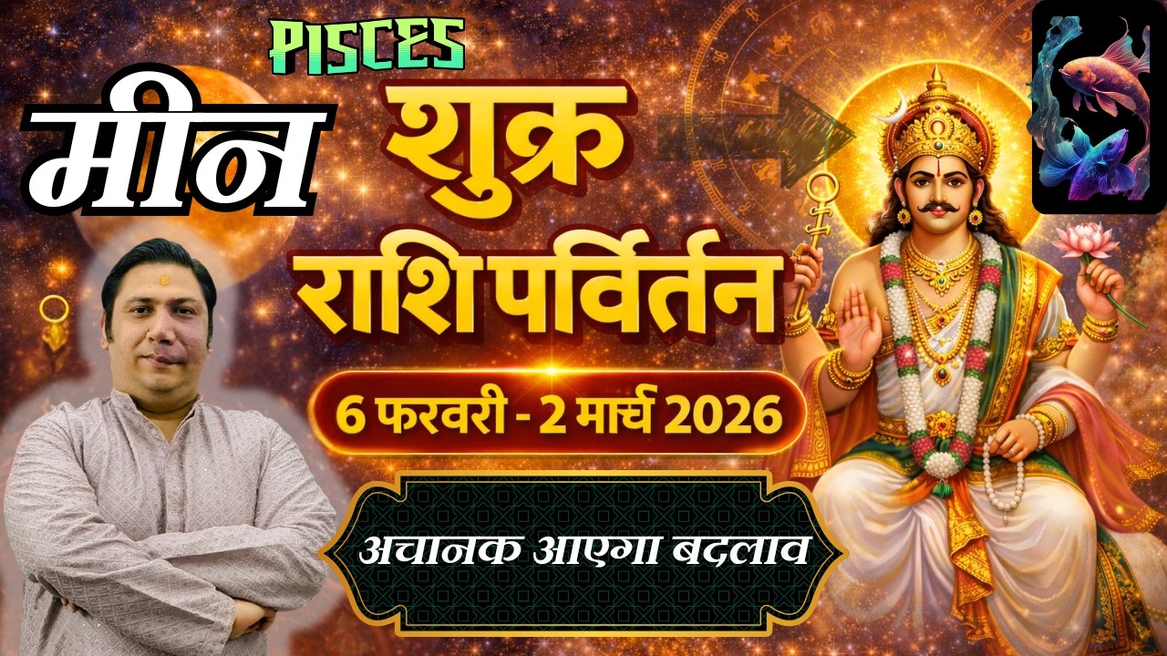 मीन राशि - लक्ष्मी प्राप्ति के योग  | शुक्र राशि परिवर्तन फेब्रुअरी 2026 | Meen rashi 2026 Pisces