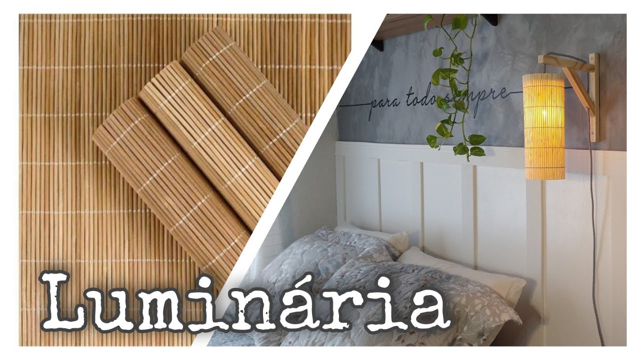 DIY Como fazer Luminária, estilo boho, com cara de loja, gastando pouco, ultilizando jogo americano!