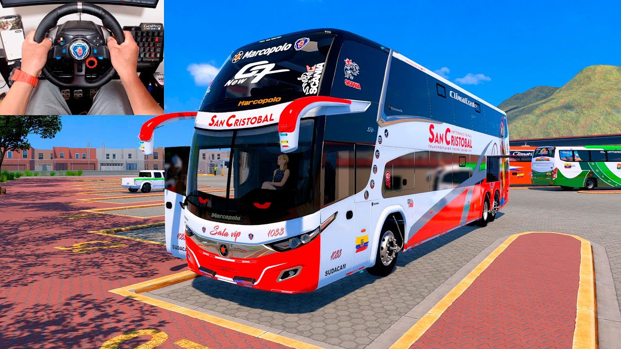 ATS 1.56 Ruta: Tulcan a Ibarra Scania New G7 1800 DD San Cristobal Logitech G29 Gameplays