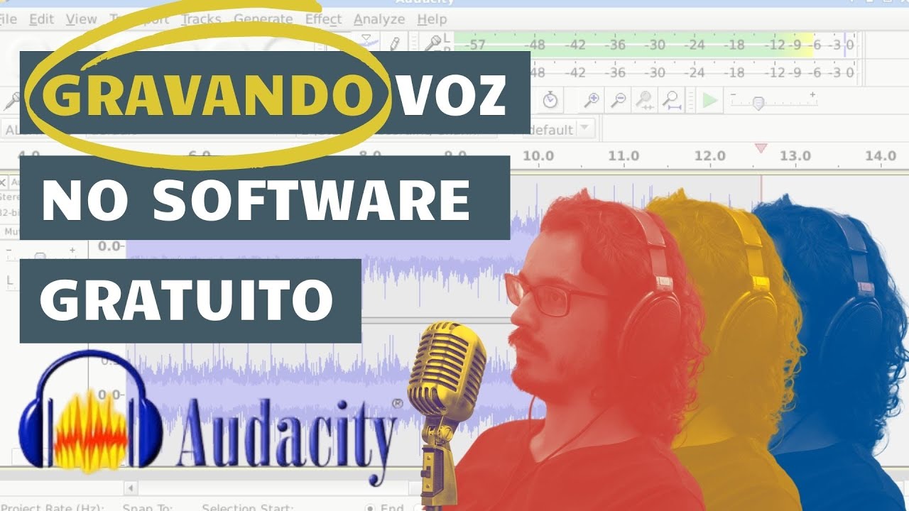 Como gravar VOZ no AUDACITY (5 passos simples!)| Podcast, narração de histórias, locução, canto.