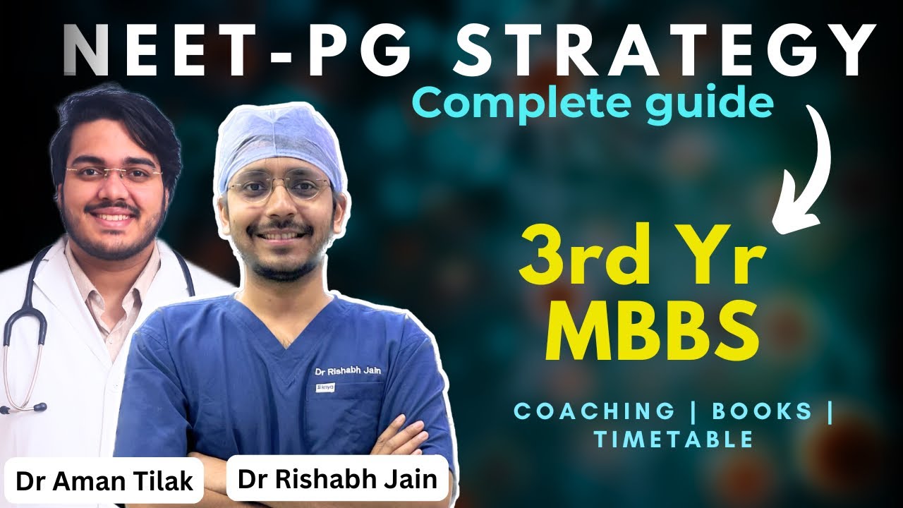 COMPLETE ROADMAP- How to prepare for NEET-PG in 3rd year MBBS | ​⁠@DrAmanTilak #inicet #neetpg