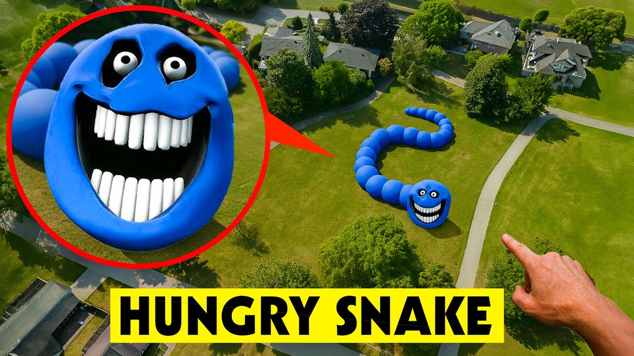 DRONE catches HUNGRY SNAKE in REAL LIFE!! (ROBLOX MOVIE)