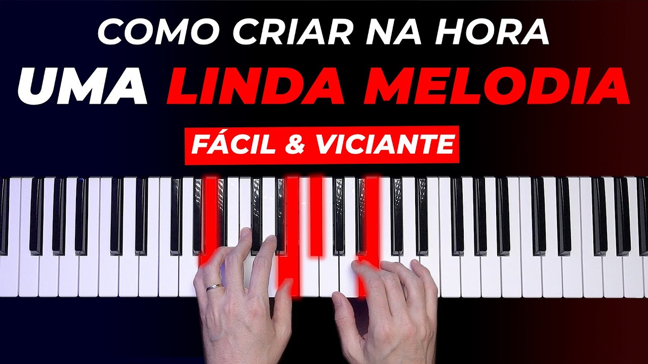 Como criar NA HORA uma Linda Melodia no Teclado (fácil e viciante)