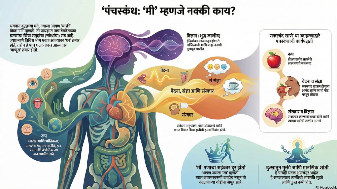 पंचस्कंध म्हणजे काय? Learn Buddhism In Marathi | BodhiTalksPodcast| #buddha #पंचस्कंध #innerpeace 