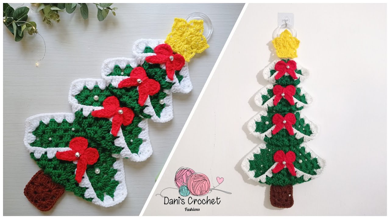 😱sorprende está navidad!!! teje ARBOLITO de granny y decora tu casa🎄/ versión facil