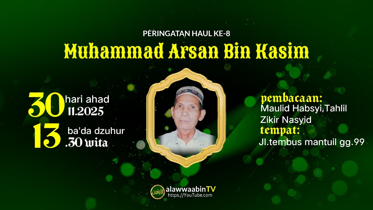 🔴LIVE LIVE Peringatan Haul Ke 9  Kai Muhammad Arsan Bin Kasim
