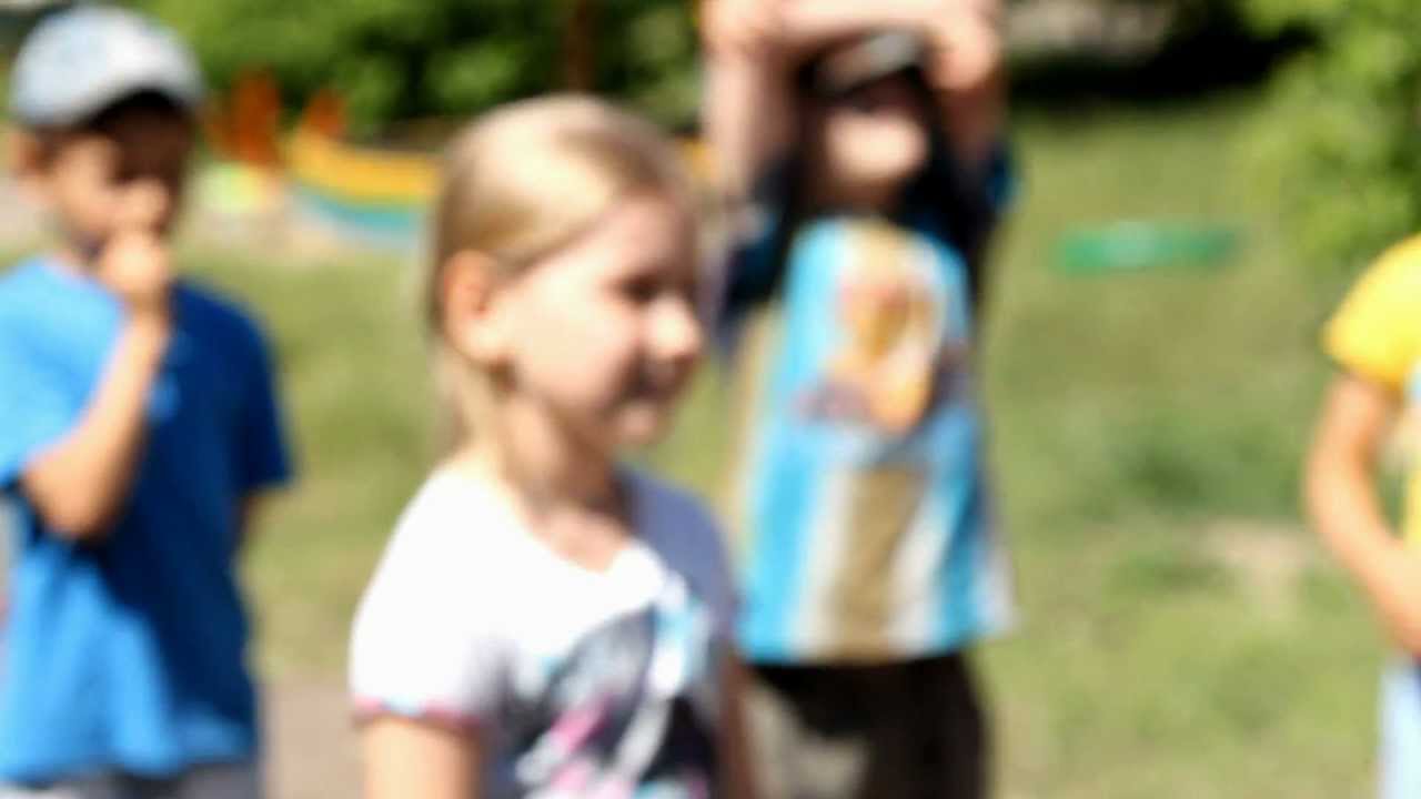 Эстафета на улице. Детский сад. 2012
