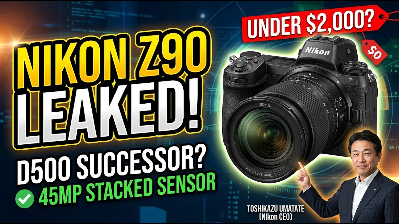 Nikon Z90 LEAKED! 45MP Stacked Sensor under $2,000? (D500 Successor)