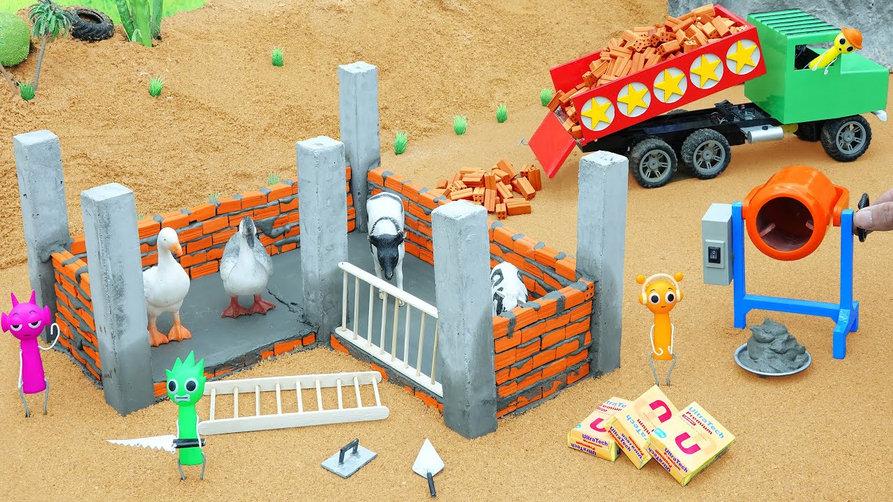 Science Project: Build a Mini Tractor & Cowshed | Sabotaged by Thieves