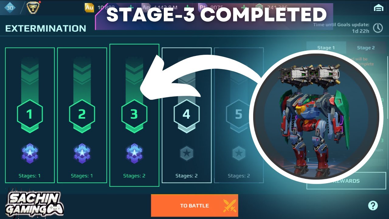 How To Complete Extermination Stage 3  - War Robots Guide Video