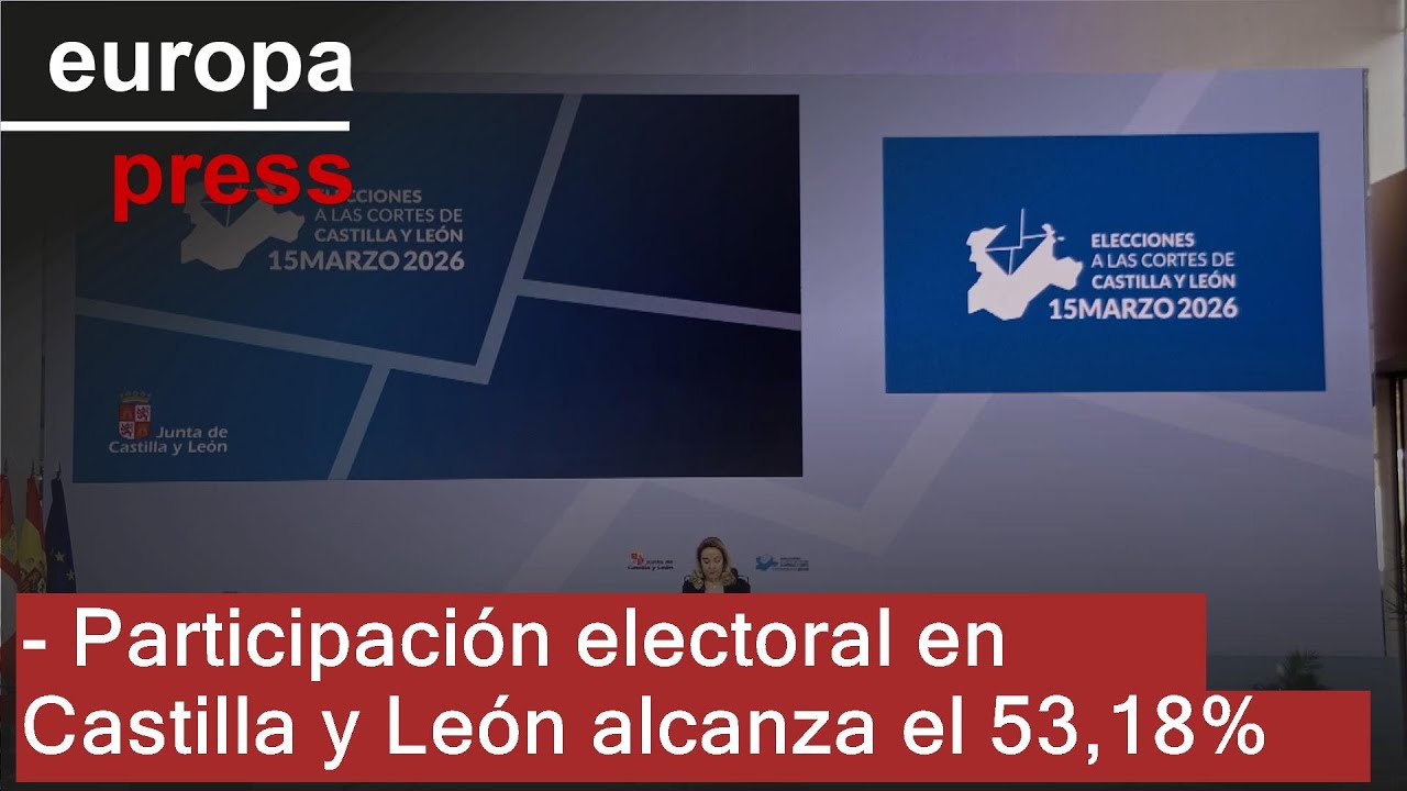 La participación en las elecciones de Castilla y León llega al 53,18% a las 18.00 horas