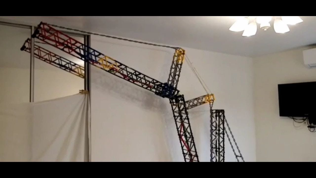 Огромный кран из Лего/Обзор самоделки