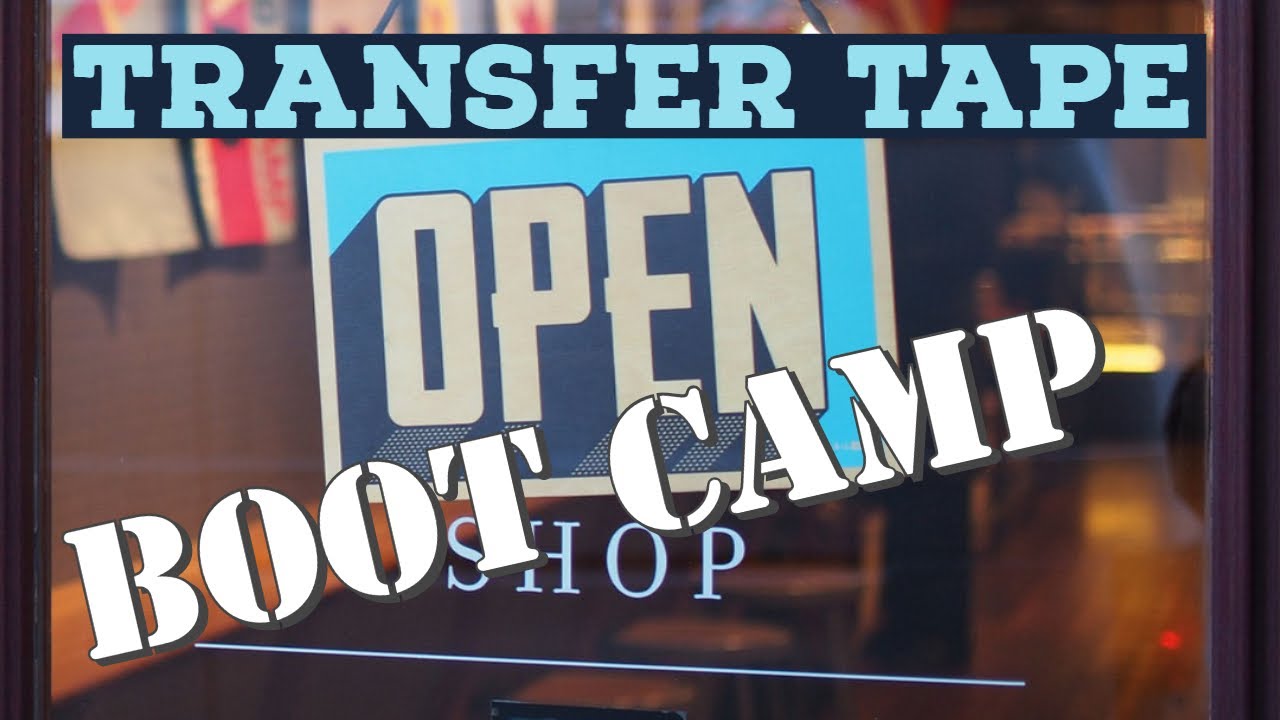 Vinyl Cutting - The Basics of Transfer Tape