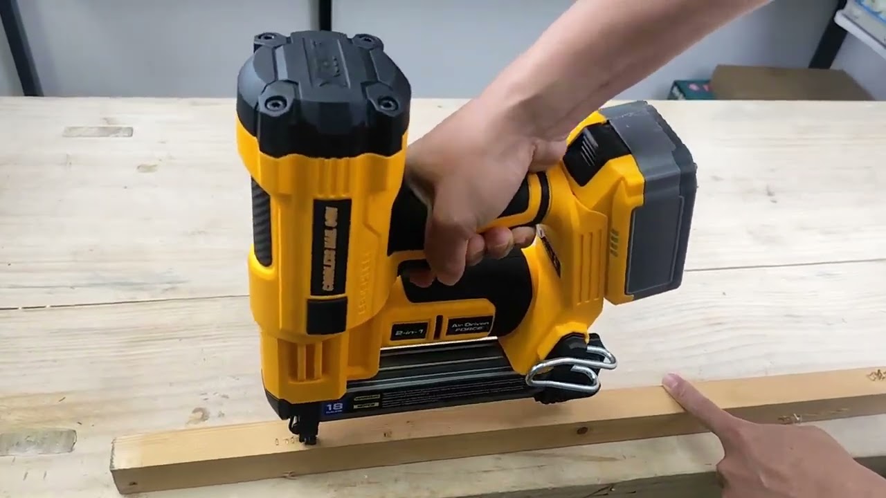 Nail gun singles and rapid-fire mode Setting