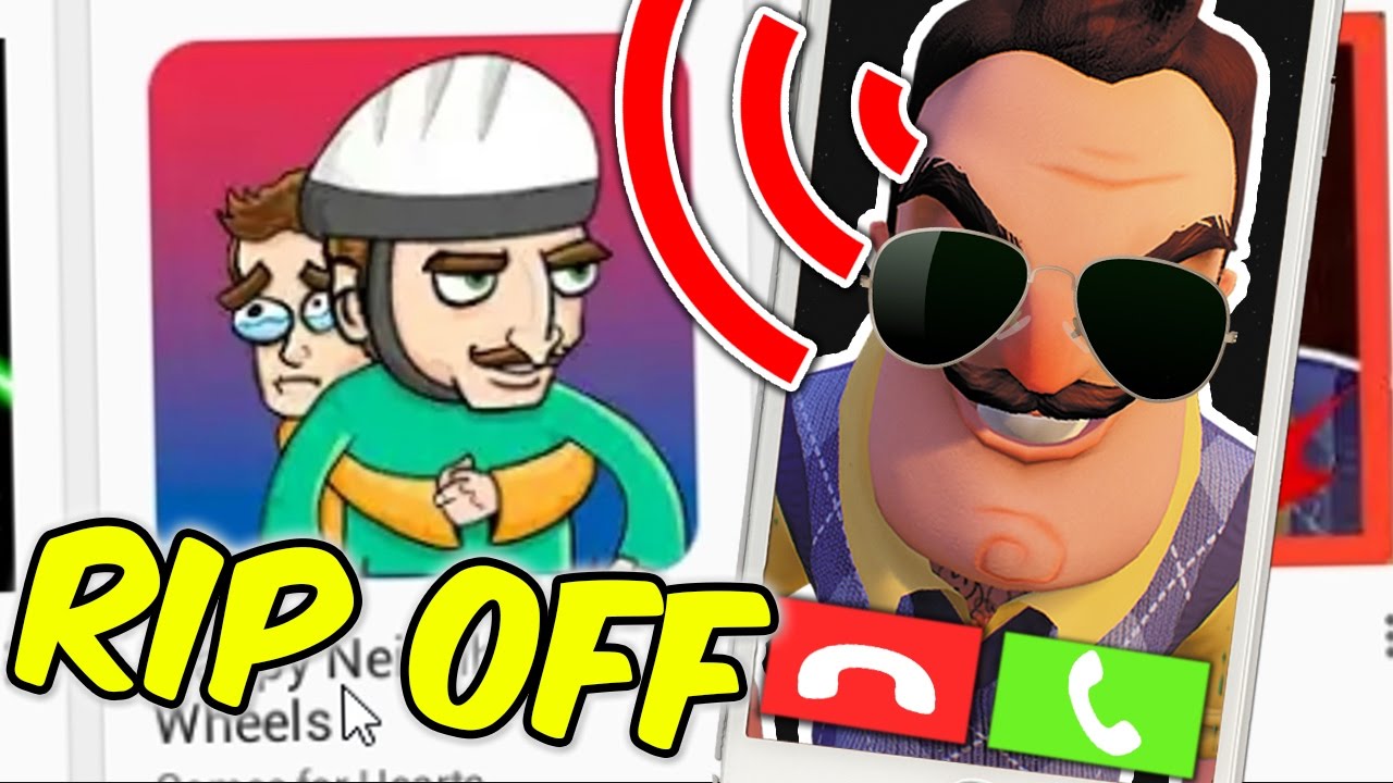 5 игр-обдиралистов Hello Neighbor! | Звонок из Hello Neighbor!?