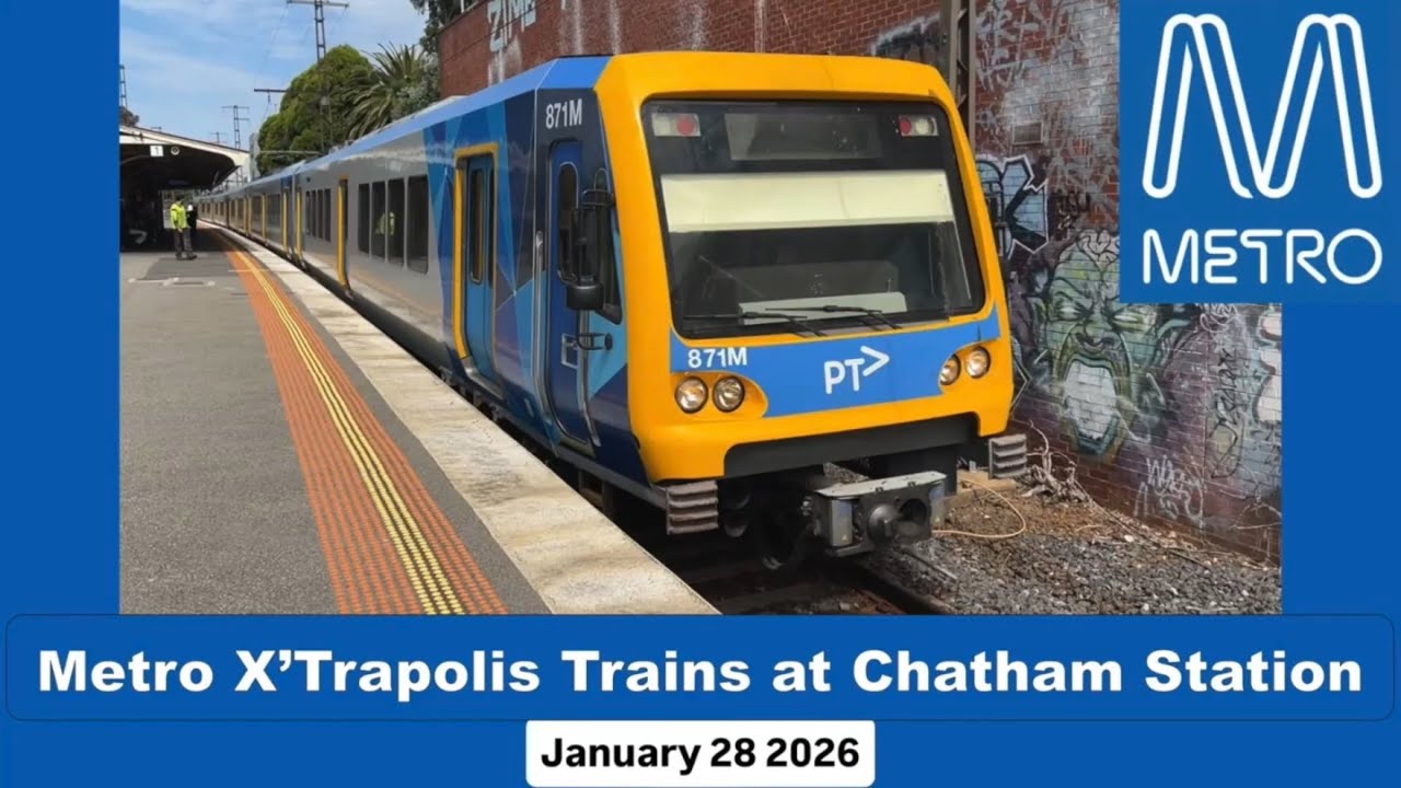 Metro X'Trapolis Trains at Chatham Station
