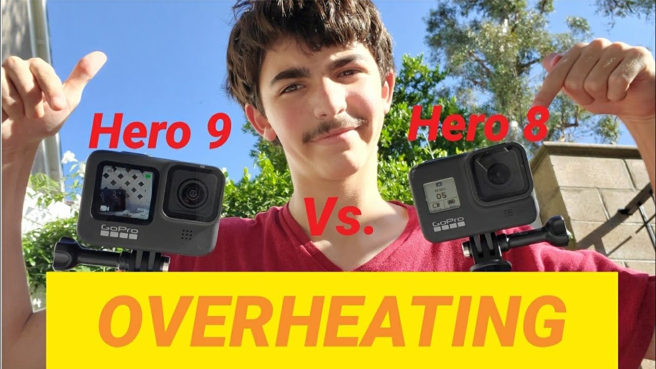 Gopro Hero 9 vs. Hero 8 OVERHEATING test (Gopro hero 9 overheating test vs hero 8) 