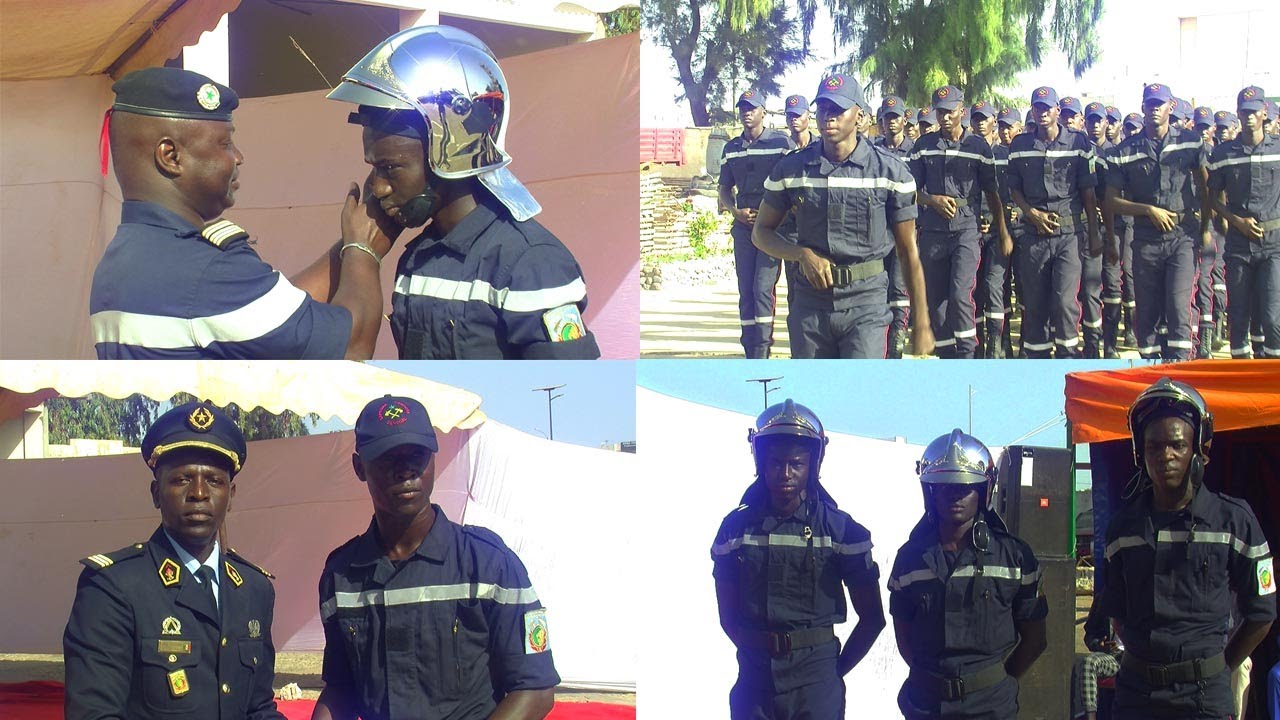 Cérémonie de fin de formation du Contingent 2019 /1 de la Brigade Nationale des Sapeurs-Pompiers