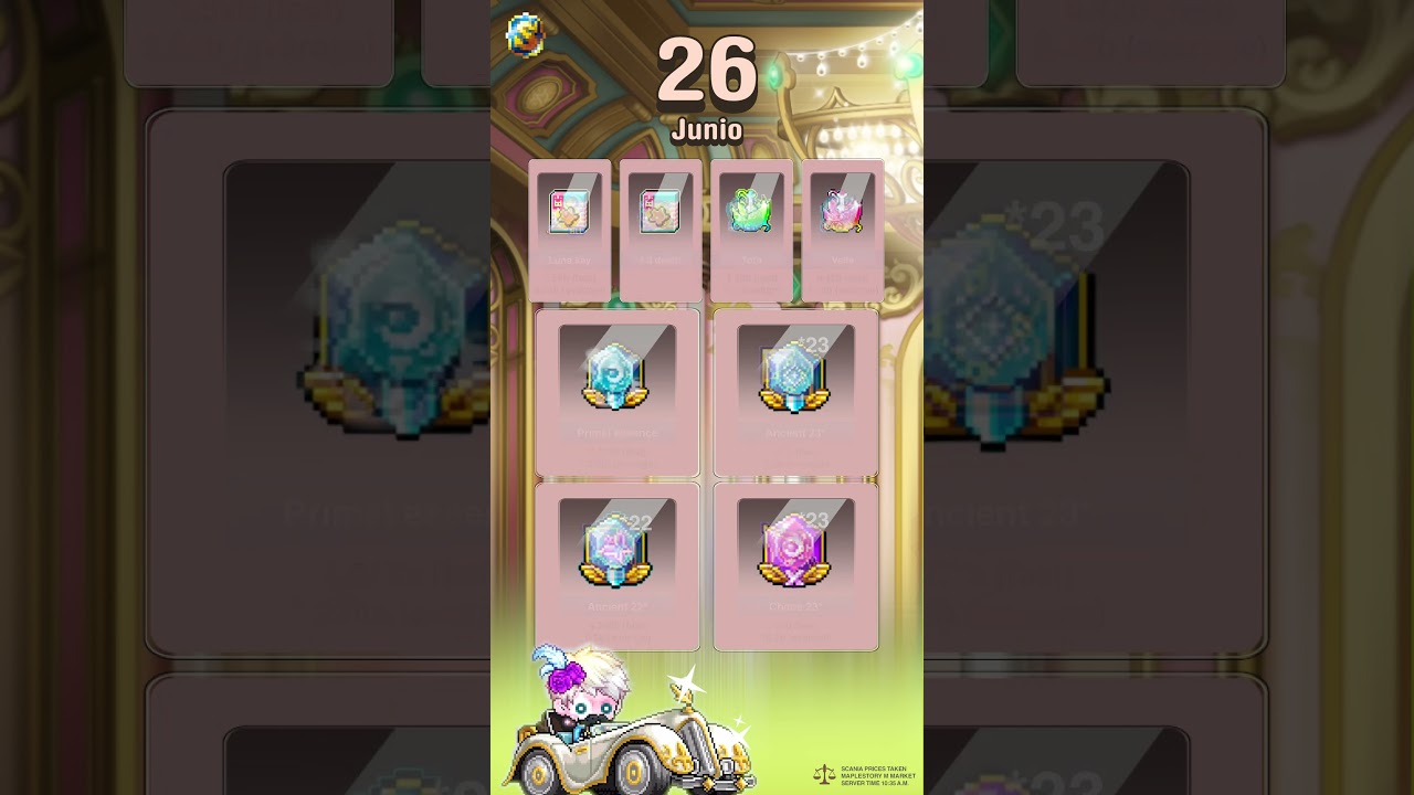 Economy maple june 26 #maplestorym #maplestorymobile  #videogames