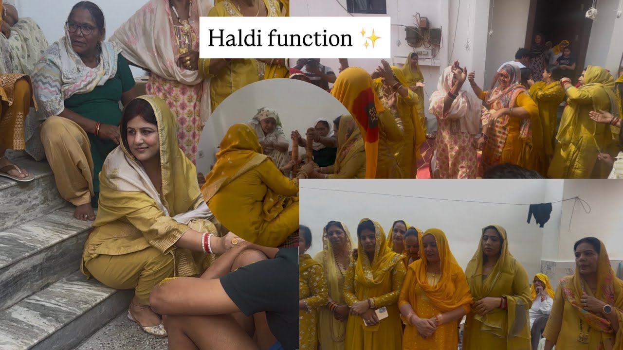 Aaj hamare ghar  huyi  haldi || haldi vlog || seema sonu lohia ❤️